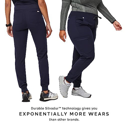 FIGS Zamora Jogger Style Scrub Pants for Women - Navy, XX-Small Petite