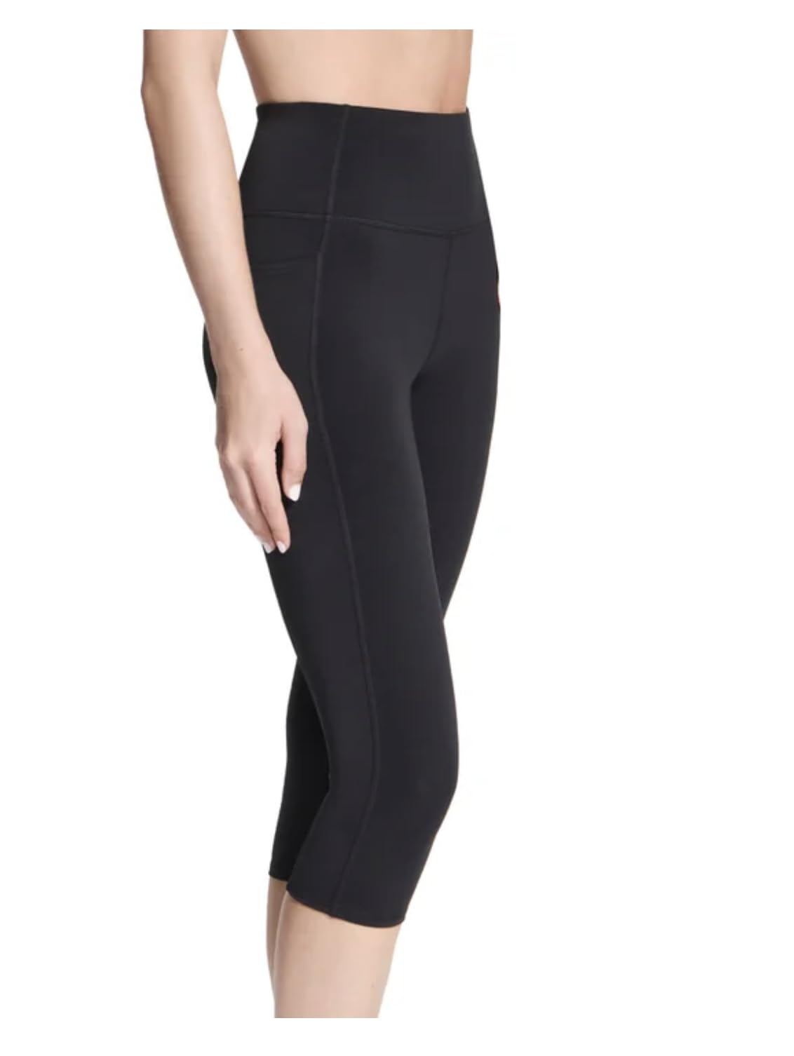 Skechers Gowalk Women's Active Stretch Moisture Wicking Capri Legging Pant with Pockets (US, Alpha, X-Large, Regular, Regular, Black)