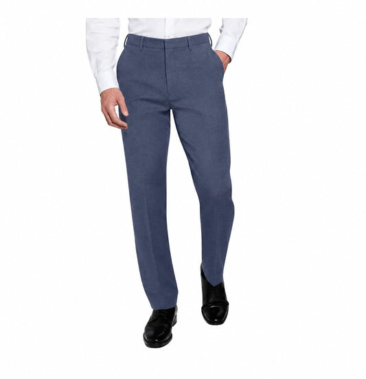 Calvin Klein Men's Wrinkle Resistant Slim Fit Stretch Dress Pant (US, Waist Inseam, 30, 29, Regular, Regular, Blue)