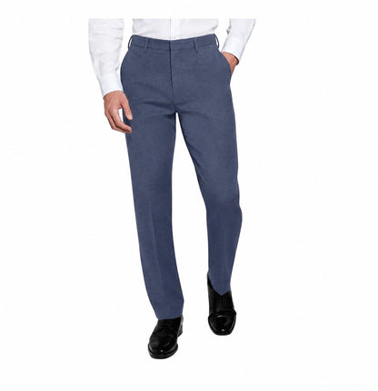 Calvin Klein Men's Wrinkle Resistant Slim Fit Stretch Dress Pant (US, Waist Inseam, 36, 30, Regular, Regular, Blue)