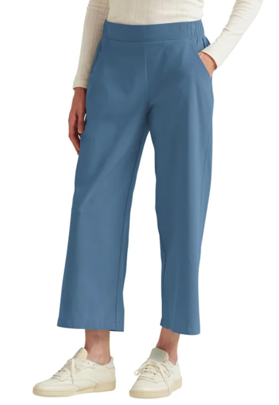 Eddie Bauer Women's Traveler Wide Leg Crop Pant (US, Alpha, X-Large, Regular, Regular, Black)