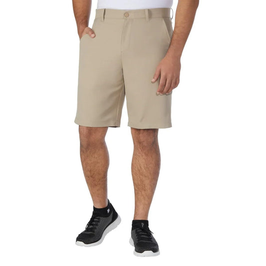 Kirkland Signature Men�s Performance Short - Classic-Fit Stretch Shorts (Tan, 36)