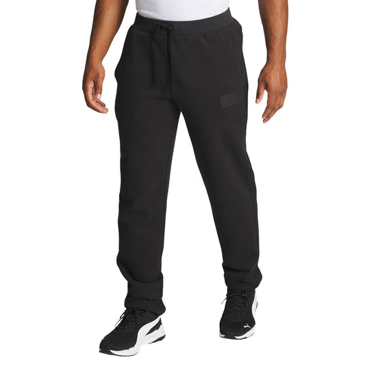 PUMA Men's Tapered Leg Elastic Waistband with External Drawstring Jogger Black-M