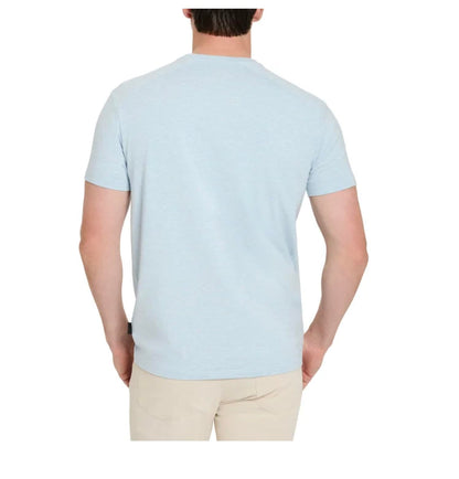 Kenneth Cole New York Men's Short Sleeve Comfort Stretch Dress Tee Shirt, Blue, XX-Large