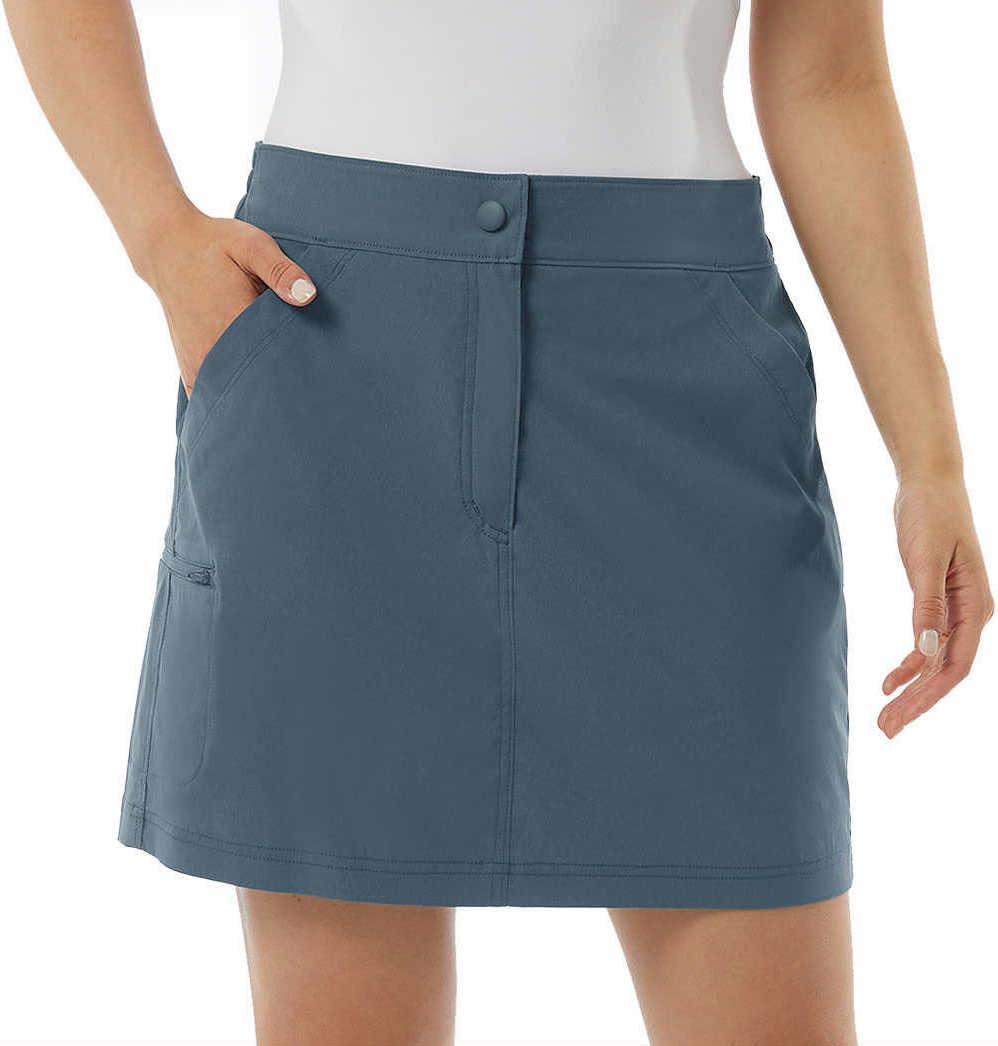 32 Degrees Cool Womens Lightweight Tech Skort (US, Alpha, XX-Large, Regular, Regular, Vintage Indigo)