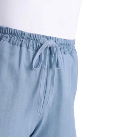 Hilary Radley Women's Pull-On Tencel Short with Pockets (US, Alpha, XX-Large, Regular, Regular, Light Blue (Light Denim))