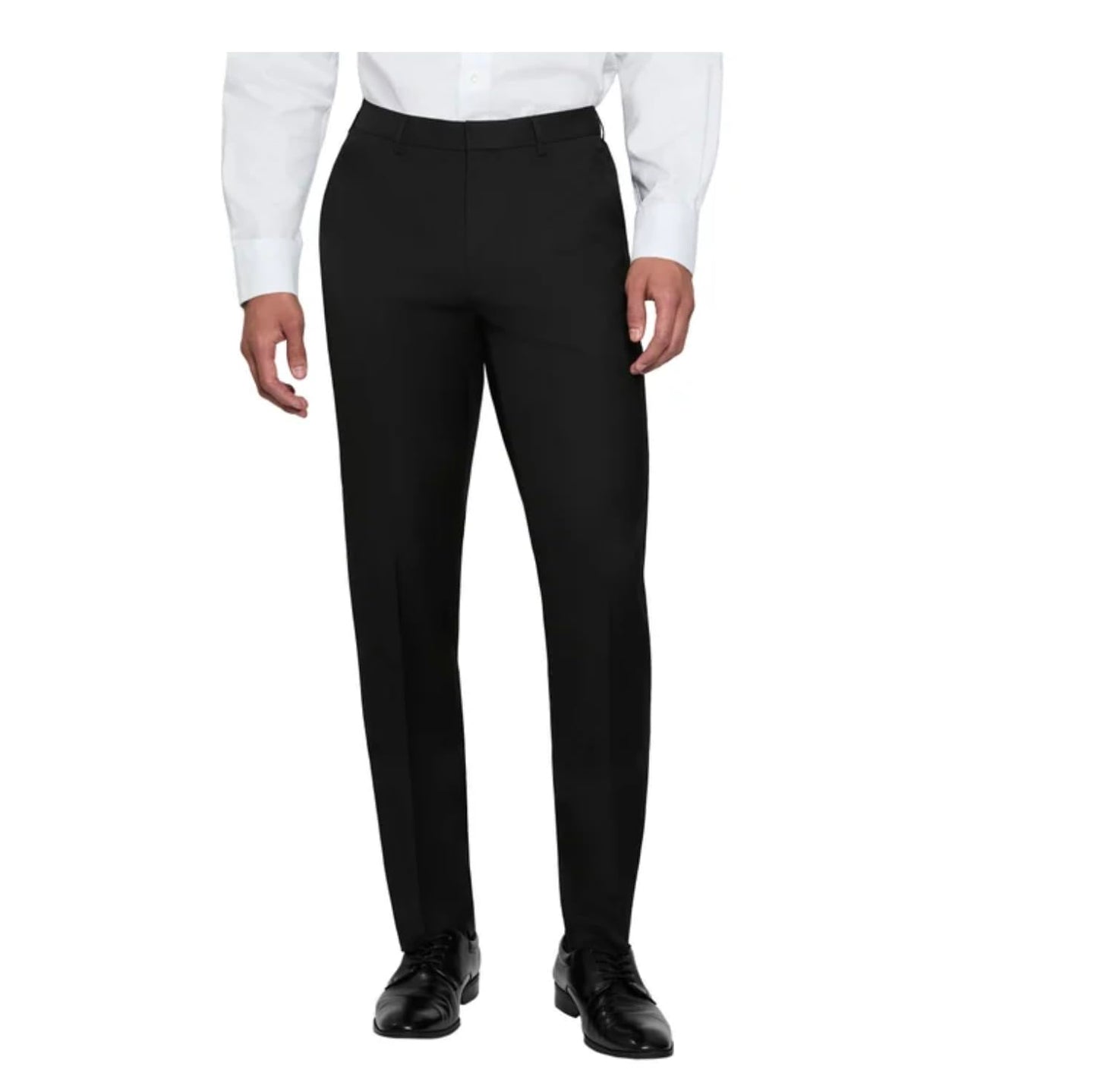 Calvin Klein Men's Wrinkle Resistant Slim Fit Stretch Dress Pant (US, Waist Inseam, 38, 29, Regular, Regular, Black)