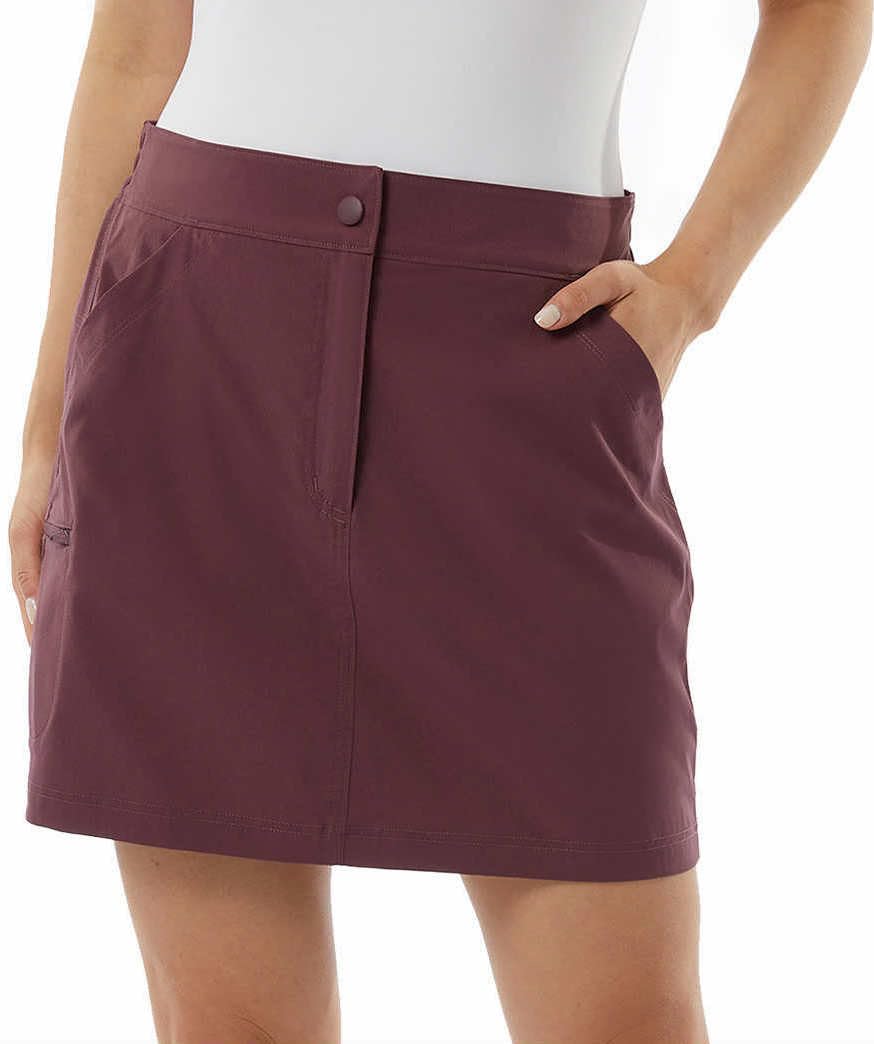 32 Degrees Cool Womens Lightweight Tech Skort (US, Alpha, XX-Large, Regular, Regular, Crushed Violet)