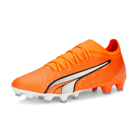PUMA Womens Ultra Match Firm GroundAg Soccer Cleats Cleated, Firm Ground - Orange - Size 8.5 M