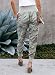 Eytino Women Yoga Sweatpants Drawstring Camo Print Joggers Pants Stretch Lounge Pants with Pockets,Large Green 109