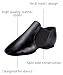 Linodes Leather Jazz Shoe Slip-on for Women Men Dance Shoes Black 8.5M