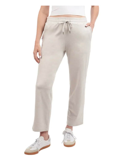 KIRKLAND Signature Women's Pull-On Lightweight Crop Pant with Pockets (US, Alpha, XX-Large, Regular, Regular, Cream)