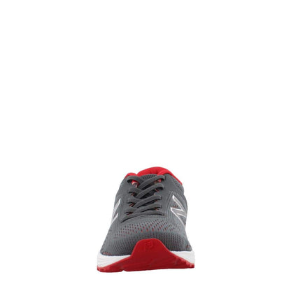 New Balance Kid's Fresh Foam Arishi V2 Bungee Running Shoe, Gunmetal/Energy Red, 2 Wide Infant