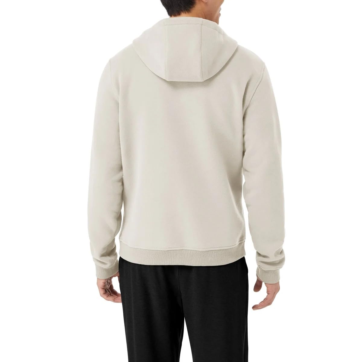 KIRKLAND Signature Men’s Heavyweight Full Zip Hoodie (White, XX-Large)