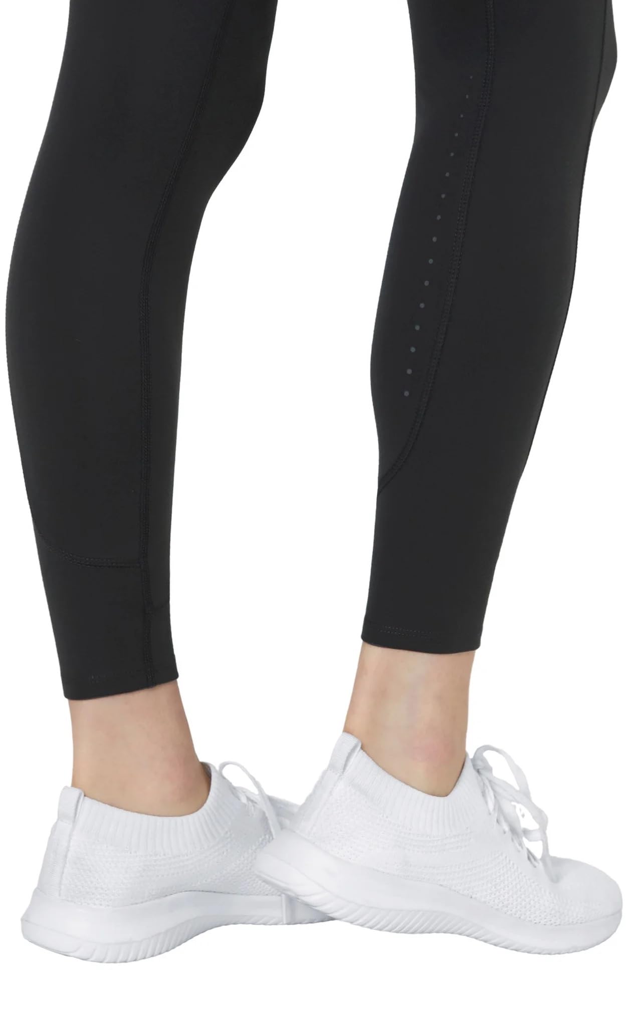 Mondetta World Outfitter Women's Moisture Wicking Cropped Legging Pant with Side Zip Pockets (US, Alpha, X-Large, Regular, Regular, Black)