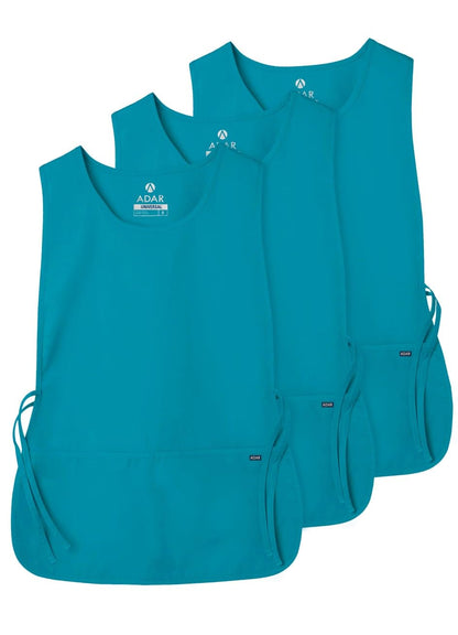 Adar Universal Cobbler Apron 3 Pack - Unisex Cobbler Apron - 7023 - Teal Blue - R