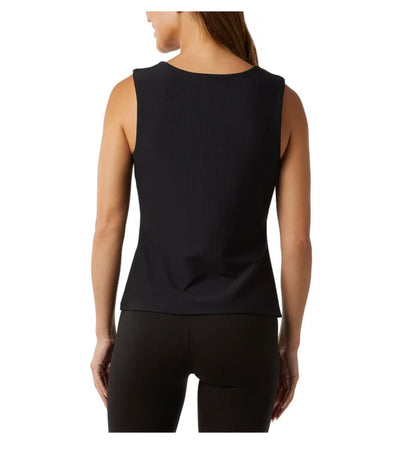 32 Degrees Cool Women's Ribbed Tank Top with Built in Bra (US, Alpha, Small, Regular, Regular, Black)