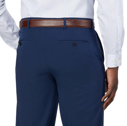 Greg Norman Men's Performance Classic Pants (US, Waist Inseam, 32, 34, Regular, Regular, Blue)