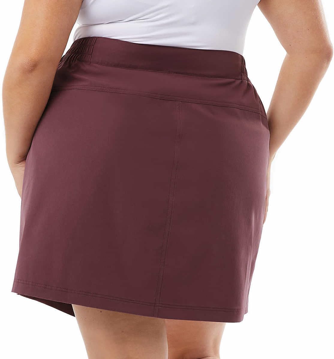 32 Degrees Cool Womens Lightweight Tech Skort (US, Alpha, XX-Large, Regular, Regular, Crushed Violet)