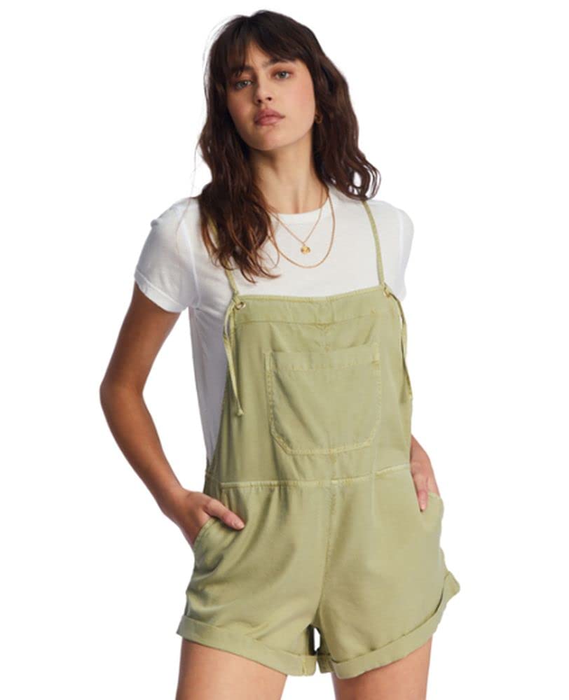 Billabong Wild Pursuit Womens Romper, Off-Black, XX-Large