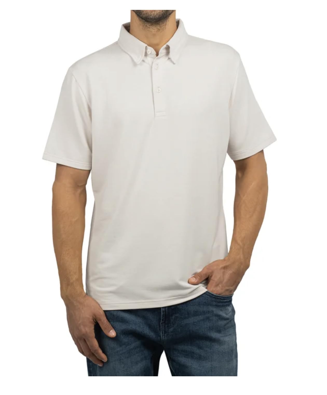 Jachs New York Men's Short Sleeve Classic Fit Polo Shirt (US, Alpha, X-Large, Regular, Regular, Tan)