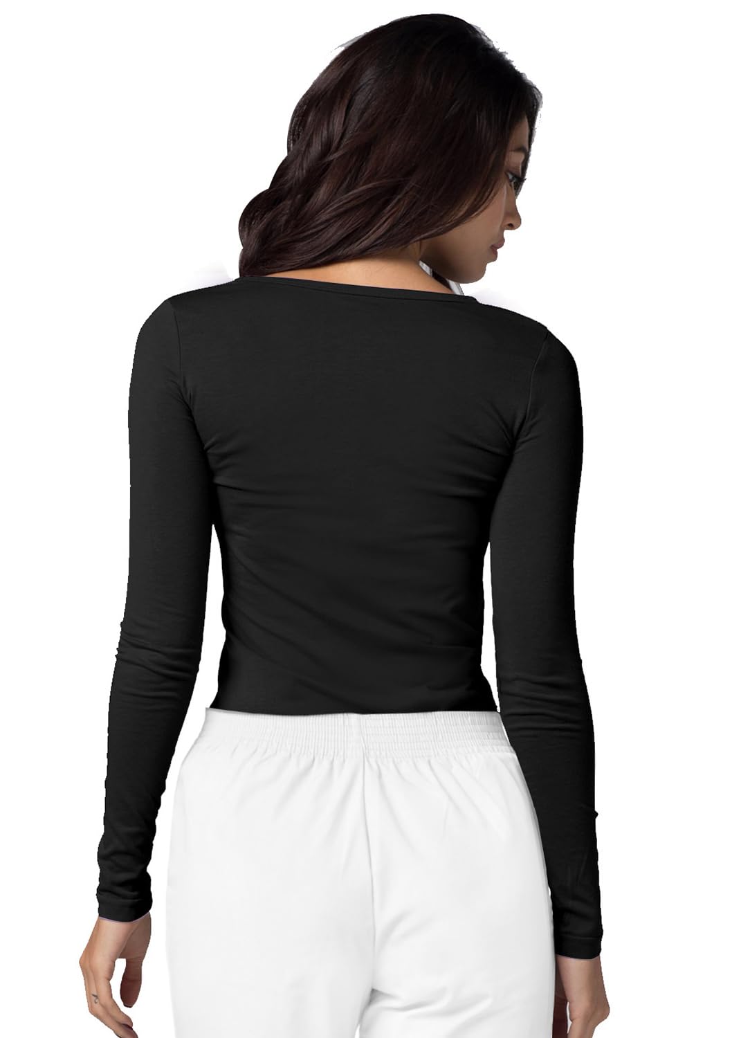 ADAR Medical Uniforms Adar Underscrubs for Women Size XX-Large Black Long Sleeve