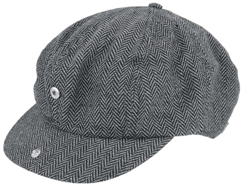 Brixton Brood Snap Cap Grey/Black MD (7 1/4)