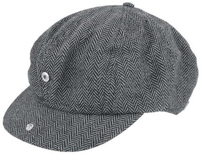 Brixton Brood Snap Cap Grey/Black MD (7 1/4)
