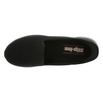 Skechers Womens Hands Free Slip-ins On-The-Go Swift - Luminary Black/Gold, 11 Medium