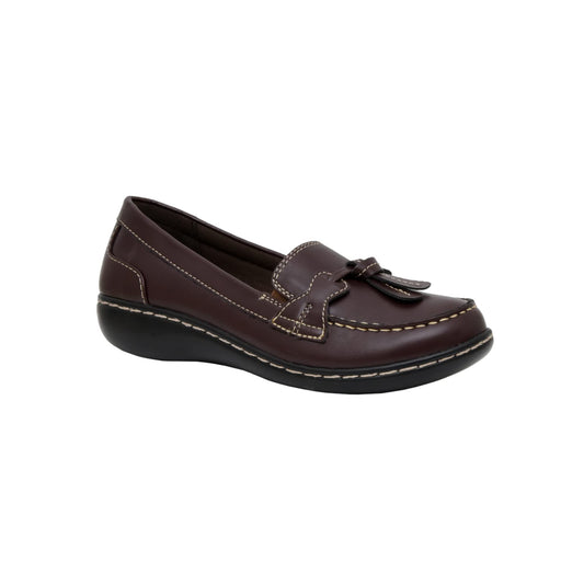 CUSHIONAIRE Women's Dale Casual Slip on +Wide Widths Available, Bordeaux 7.5