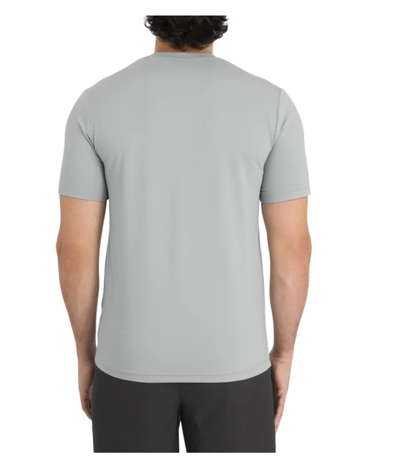 Quiksilver Men's Short Sleeve Stretch Active Tee Shirt (US, Alpha, X-Large, Regular, Regular, Gray)