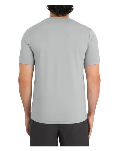 Quiksilver Men's Short Sleeve Stretch Active Tee Shirt (US, Alpha, X-Large, Regular, Regular, Gray)