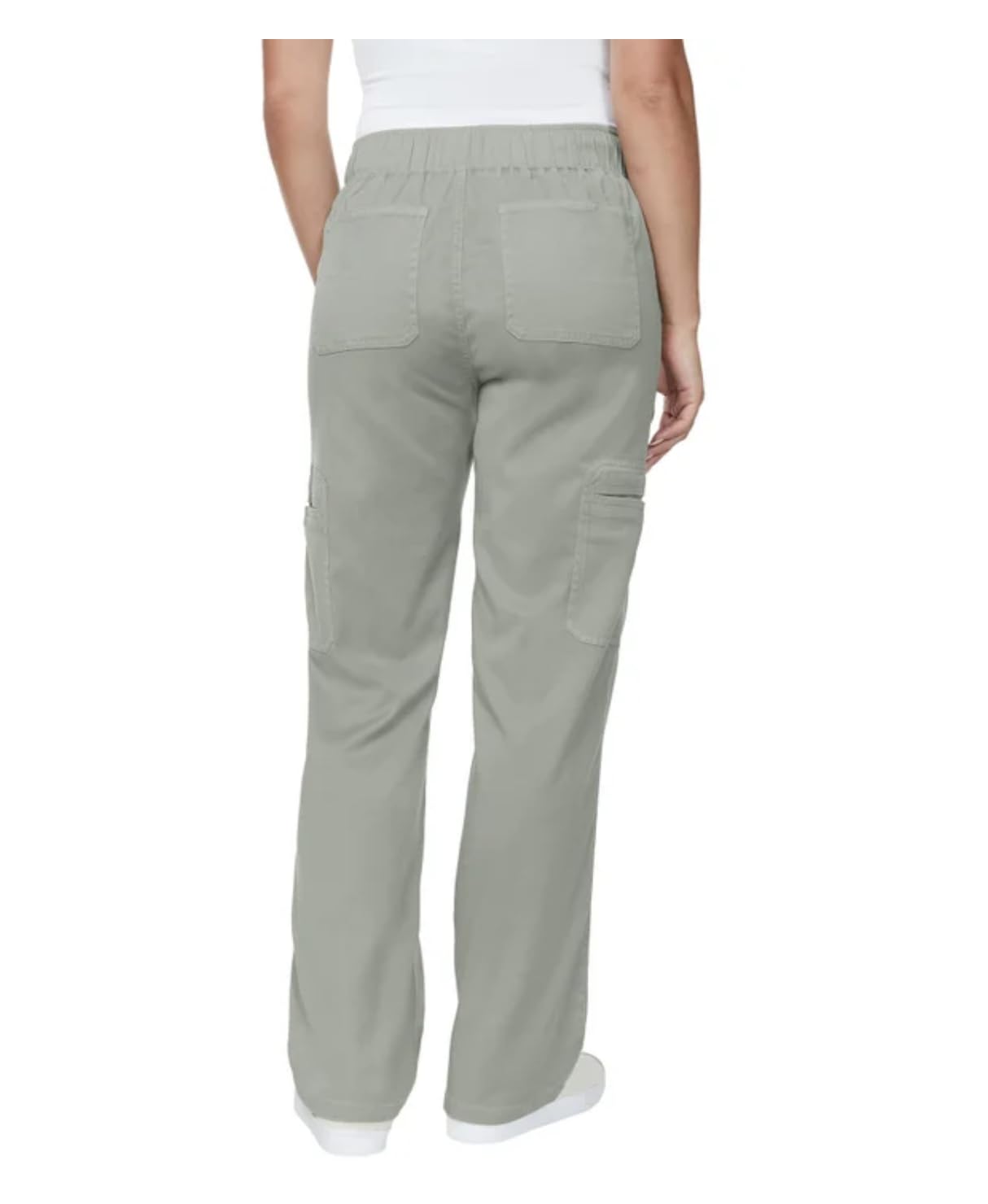 Buffalo David Bitton Women's Tencel Pull-On Cargo Pant (US, Alpha, X-Large, Regular, Regular, Sage Smoke (Green))
