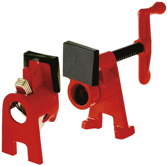 Bessey BPC-H12 Pipe Clamping Set, Black/Red