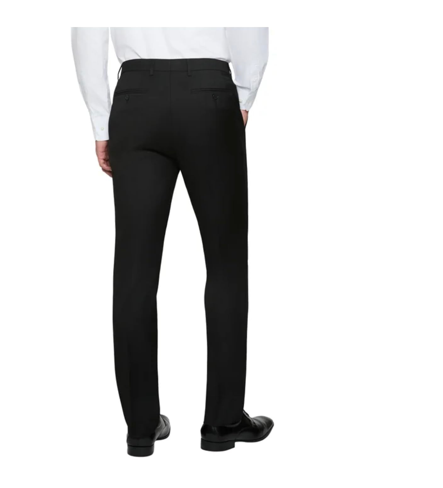 Calvin Klein Men's Wrinkle Resistant Slim Fit Stretch Dress Pant (US, Waist Inseam, 38, 30, Regular, Regular, Black)