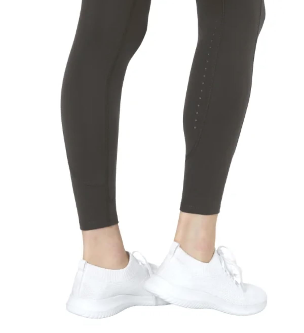 Mondetta World Outfitter Women's Moisture Wicking Cropped Legging Pant with Side Zip Pockets (US, Alpha, X-Large, Regular, Regular, Gray)