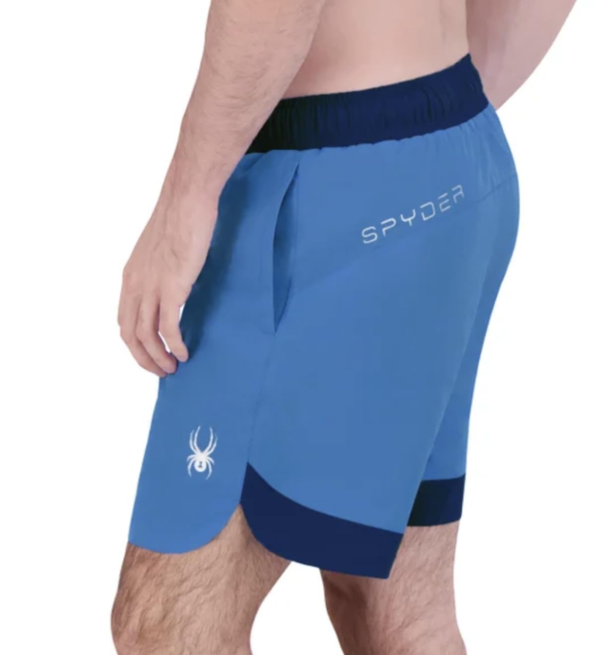 Spyder Men's UPF 30+ Breathable Comfort Stretch Swim Short (US, Alpha, XX-Large, Regular, Regular, Blue)