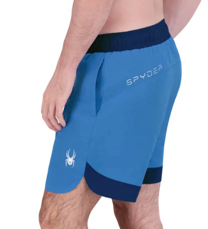 Spyder Men's UPF 30+ Breathable Comfort Stretch Swim Short (US, Alpha, XX-Large, Regular, Regular, Blue)