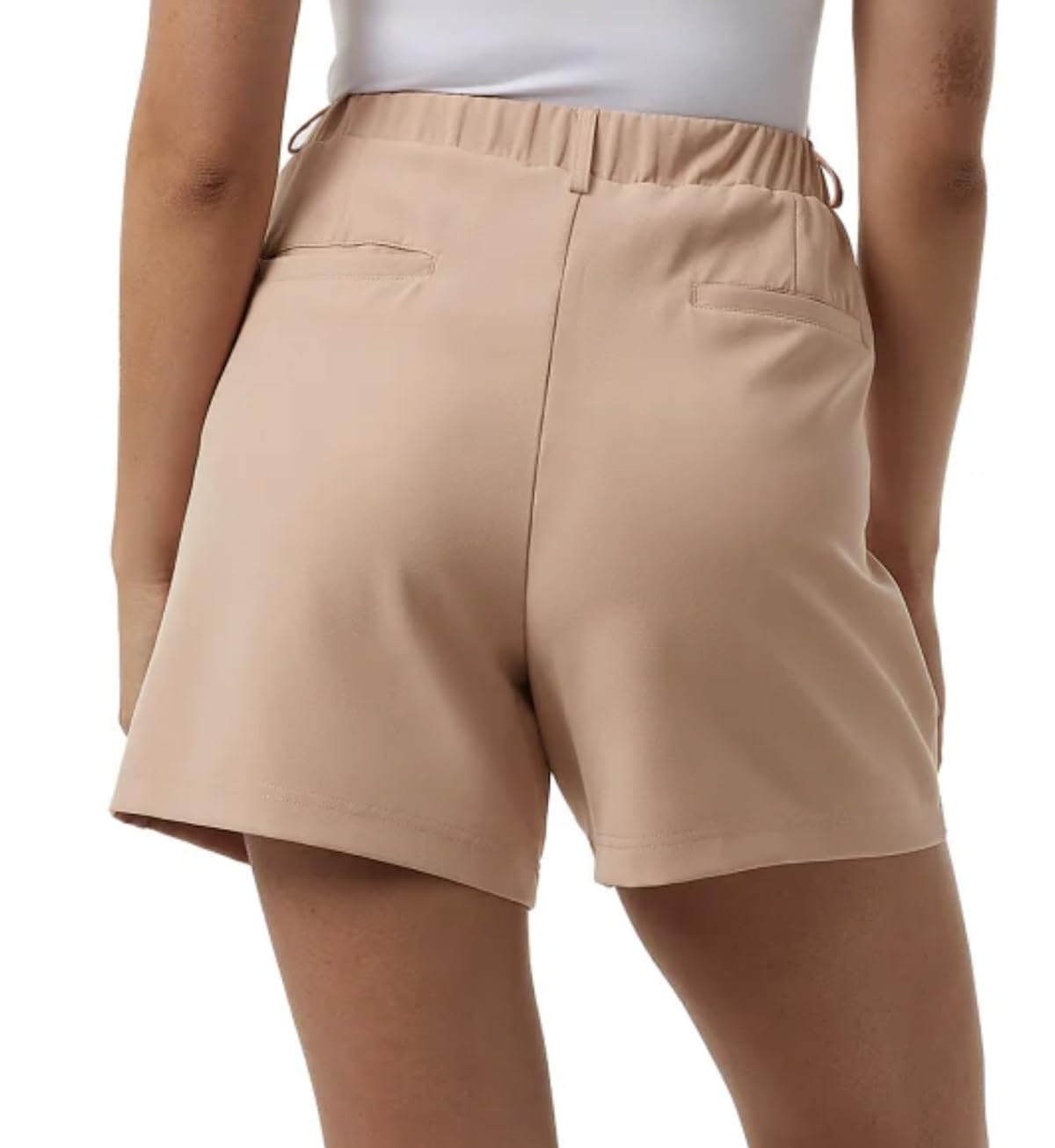 32 Degrees Cool Women's Pull On Pleated Short (US, Alpha, X-Large, Regular, Regular, Washed Coral (Orange))