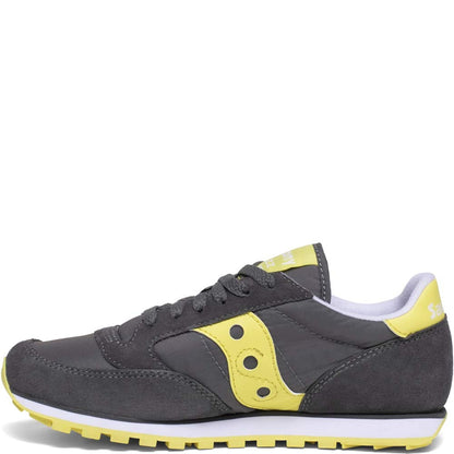 Saucony Women's Jazz Lowpro Sneaker, Grey/Yellow,5 M US