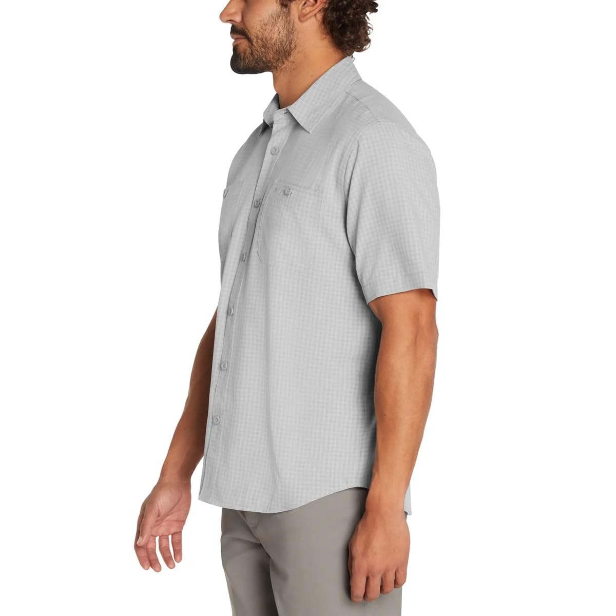 Orvis Men's UPF 30 Relaxed Fit Quick-Dry Short Sleeve Woven (Gray, XX-Large)
