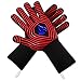 N/P Cmzailt BBQ Gloves 1472℉ Extreme Heat Resistant Food Grade Kitchen Fireproof Grill Gloves,Silicone Non-Slip Insulated Oven Mitts Universal Size for Cooking,Baking,Barbecue,Frying,Welding,Cutting
