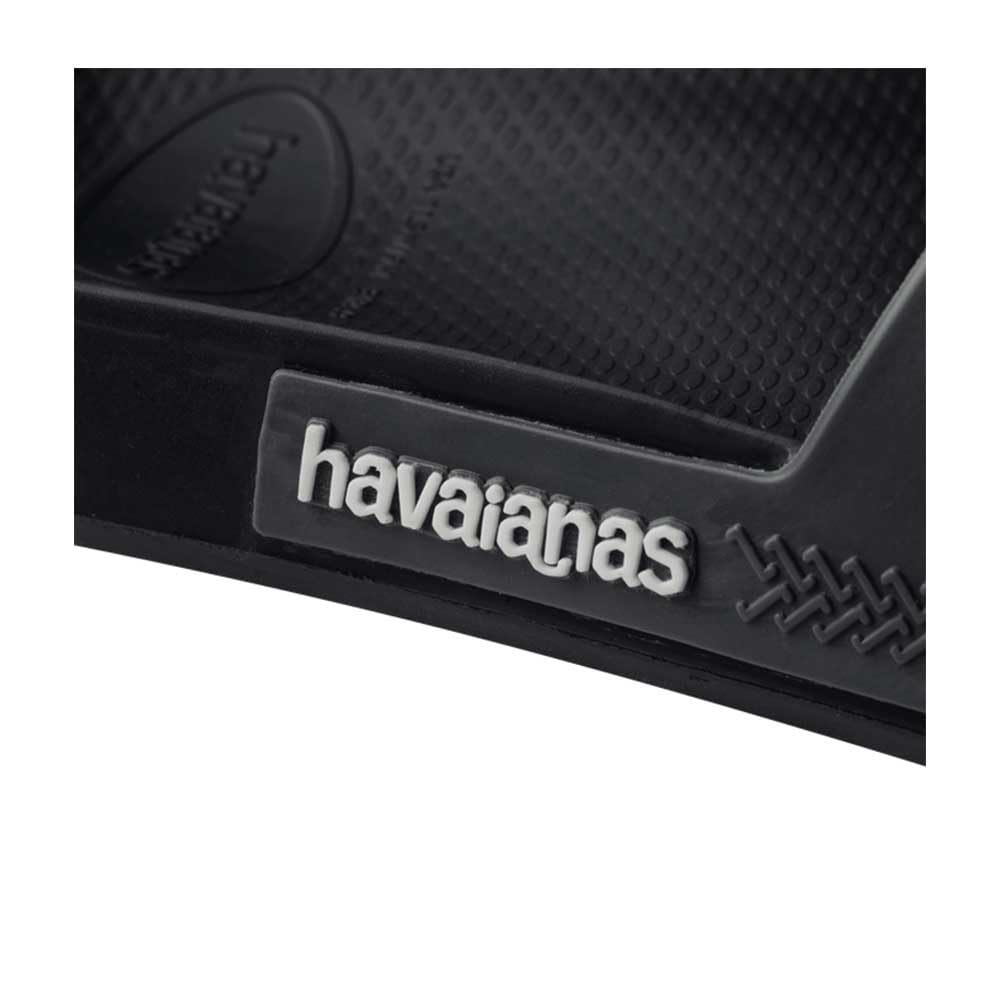 Havaianas Slide Classic, Slide Unisex Adult, Black/White, 10/10.5