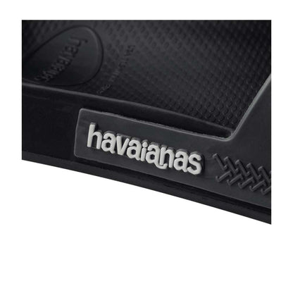 Havaianas Slide Classic, Slide Unisex Adult, Black/White, 10/10.5