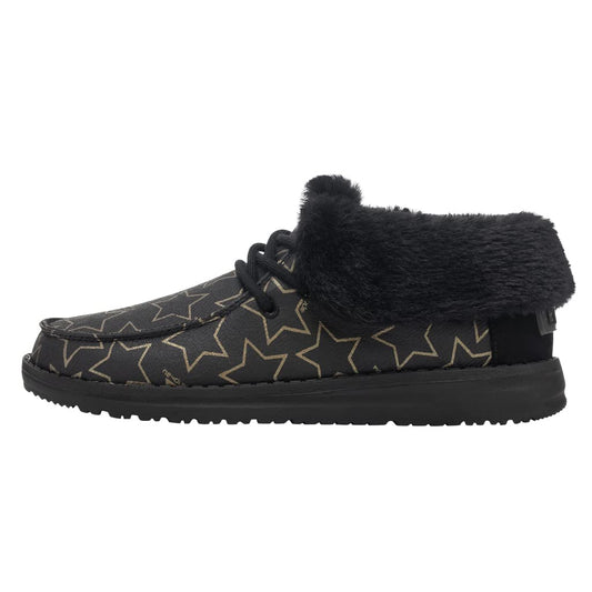 Hey Dude Women's Britt Starry Black Size 10 | Women�s Shoes | Women�s Lace Up Boots | Comfortable & Light-Weight
