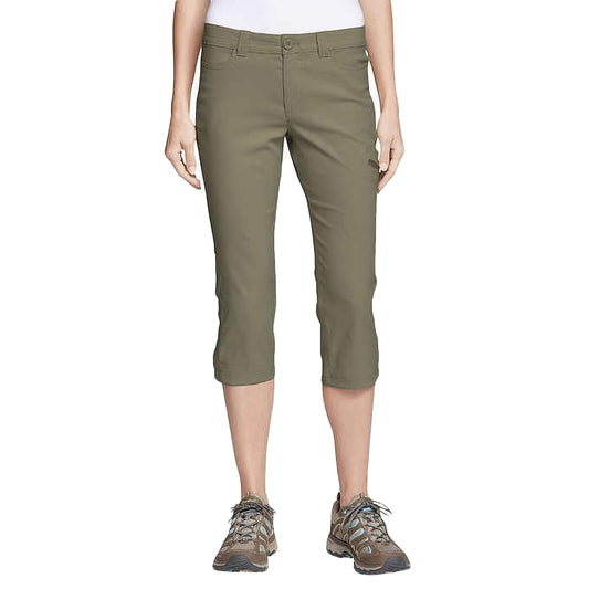 Eddie Bauer Women's Rainier Tech Capri Pant (US, Numeric, 12, Regular, Green)