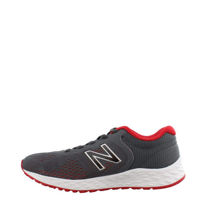 New Balance Kid's Fresh Foam Arishi V2 Bungee Running Shoe, Gunmetal/Energy Red, 2 Wide Infant