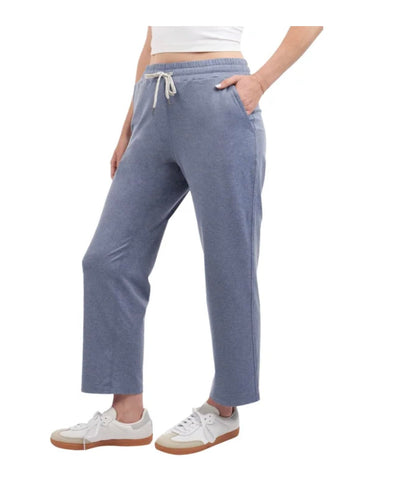 KIRKLAND Signature Women's Pull-On Lightweight Crop Pant with Pockets (US, Alpha, XX-Large, Regular, Regular, Blue)