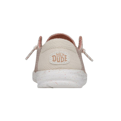 HEYDUDE Wendy Sport Mesh Loafers for Kids Girls Textile Upper Two-Eyelet Lace Closure Slip-on Style