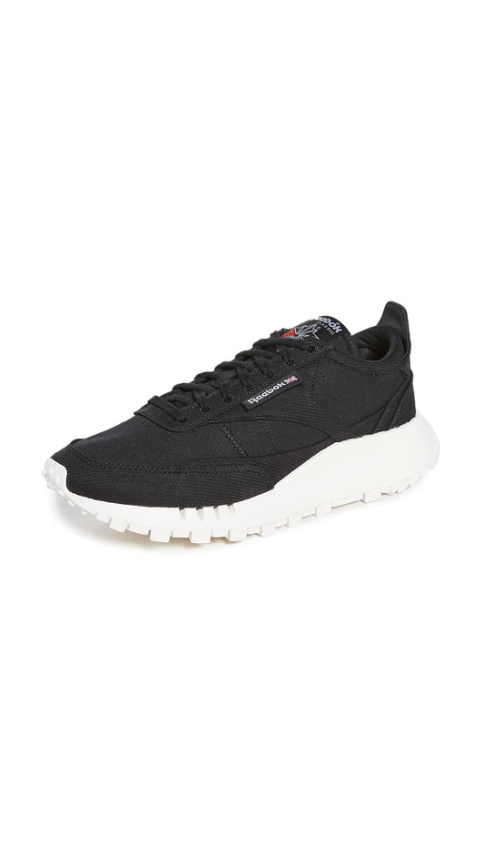 Reebok Women Classic Legacy Sneaker, Black/Chalk, 12.5 Men US